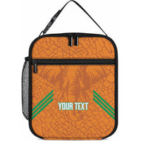 Ivory Coast Football Custom Lunch Bag Les Elephants Dames Skin Style