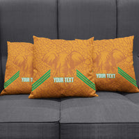 Ivory Coast Football Custom Pillow Cover Les Elephants Dames Skin Style