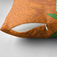 Ivory Coast Football Custom Pillow Cover Les Elephants Dames Skin Style