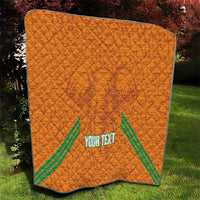 Ivory Coast Football Custom Quilt Les Elephants Dames Skin Style