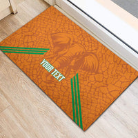 Ivory Coast Football Custom Rubber Doormat Les Elephants Dames Skin Style