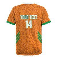 Ivory Coast Football Custom Rugby Jersey Les Elephants Dames Skin Style