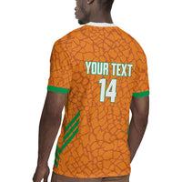 Ivory Coast Football Custom Rugby Jersey Les Elephants Dames Skin Style