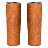 Ivory Coast Football Custom Skinny Tumbler Les Elephants Dames Skin Style