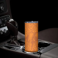 Ivory Coast Football Custom Skinny Tumbler Les Elephants Dames Skin Style