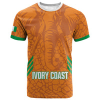 Ivory Coast Football Custom T shirt Les Elephants Dames Skin Style