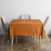 Ivory Coast Football Custom Tablecloth Les Elephants Dames Skin Style