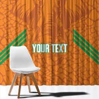 Ivory Coast Football Custom Window Curtain Les Elephants Dames Skin Style