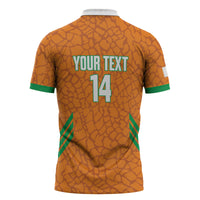 Ivory Coast Football Custom Zipper Polo Shirt Les Elephants Dames Skin Style