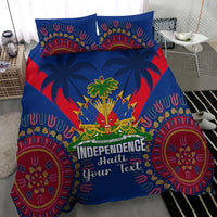 Personalised Haiti Independence Day Bedding Set Ayiti 220th Anniversary With Dashiki Pattern - Wonder Print Shop
