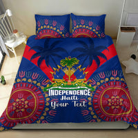 Personalised Haiti Independence Day Bedding Set Ayiti 220th Anniversary With Dashiki Pattern - Wonder Print Shop