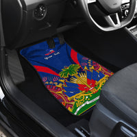 Personalised Haiti Independence Day Car Mats Ayiti 220th Anniversary With Dashiki Pattern - Wonder Print Shop