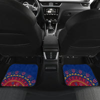 Personalised Haiti Independence Day Car Mats Ayiti 220th Anniversary With Dashiki Pattern - Wonder Print Shop