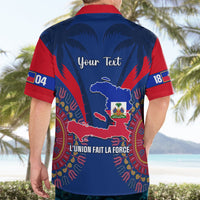 Personalised Haiti Independence Day Hawaiian Shirt Ayiti 220th Anniversary With Dashiki Pattern - Wonder Print Shop