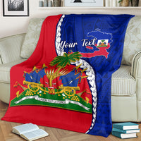 personalised-haiti-independence-day-blanket-ayiti-national-emblem-with-polynesian-pattern