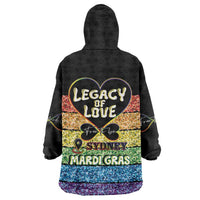 Free To Be Sydney Mardi Gras Wearable Blanket Hoodie Legacy Of Love - Wonder Print Shop