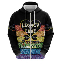 Free To Be Sydney Mardi Gras Zip Hoodie Legacy Of Love - Wonder Print Shop