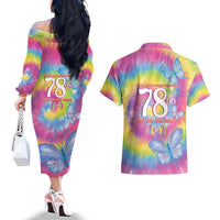 First Sydney Madri Gras Australia Couples Matching Off The Shoulder Long Sleeve Dress and Hawaiian Shirt 78ers Still Out And Proud