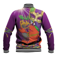 Mardi Gras 2025 Baseball Jacket Funny Jester Lobster With Beads