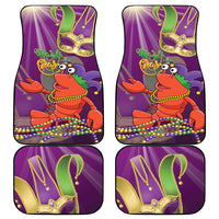 Mardi Gras 2025 Car Mats Funny Jester Lobster With Beads