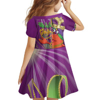 Mardi Gras 2025 Family Matching Off Shoulder Maxi Dress and Hawaiian Shirt Funny Jester Lobster With Beads