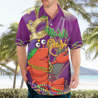 Mardi Gras 2025 Hawaiian Shirt Funny Jester Lobster With Beads