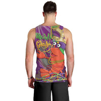 Mardi Gras 2025 Men Tank Top Funny Jester Lobster With Beads - Wonder Print Shop