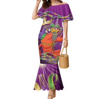 Mardi Gras 2025 Mermaid Dress Funny Jester Lobster With Beads - Wonder Print Shop