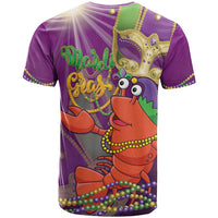 Mardi Gras 2025 T Shirt Funny Jester Lobster With Beads - Wonder Print Shop