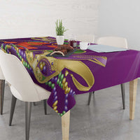Mardi Gras 2025 Tablecloth Funny Jester Lobster With Beads - Wonder Print Shop
