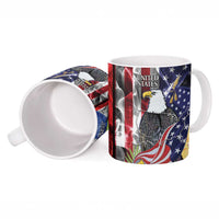 United States Puerto Rico Ceramic Mug USA Eagle Coqui Drum Tropical Flowers - Wonder Print Shop