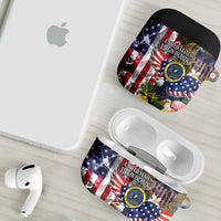 US Virgin Islands USA Half Flag AirPods Case Together We Grow Smoke Effect - Wonder Print Shop