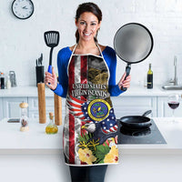 US Virgin Islands USA Half Flag Apron Together We Grow Smoke Effect - Wonder Print Shop