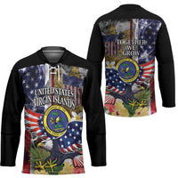 US Virgin Islands USA Half Flag Hockey Jersey Together We Grow Smoke Effect - Wonder Print Shop