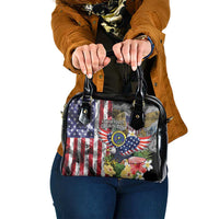 US Virgin Islands USA Half Flag Shoulder Handbag Together We Grow Smoke Effect - Wonder Print Shop