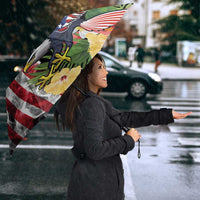 US Virgin Islands USA Half Flag Umbrella Together We Grow Smoke Effect - Wonder Print Shop