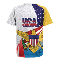 United States Virgin Islands Rugby Jersey USA Curve Flag With Yellow Eagle - Wonder Print Shop