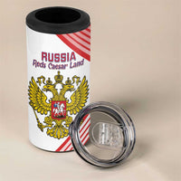 Custom Russia Volleyball 4 in 1 Can Cooler Tumbler Reds Caesar Land Dynamic Style