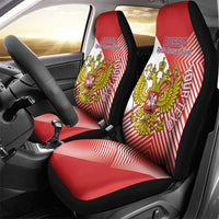 Custom Russia Volleyball Car Seat Cover Reds Caesar Land Dynamic Style