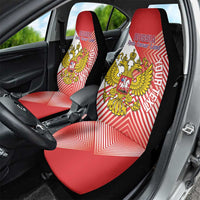 Custom Russia Volleyball Car Seat Cover Reds Caesar Land Dynamic Style