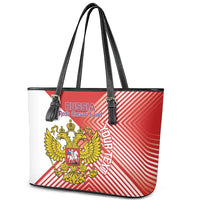 Custom Russia Volleyball Leather Tote Bag Reds Caesar Land Dynamic Style