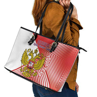 Custom Russia Volleyball Leather Tote Bag Reds Caesar Land Dynamic Style