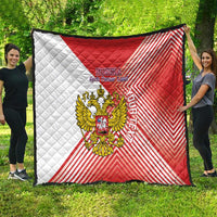 Custom Russia Volleyball Quilt Reds Caesar Land Dynamic Style