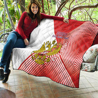 Custom Russia Volleyball Quilt Reds Caesar Land Dynamic Style