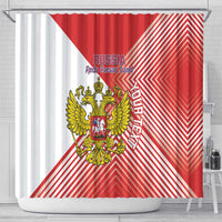 Custom Russia Volleyball Shower Curtain Reds Caesar Land Dynamic Style