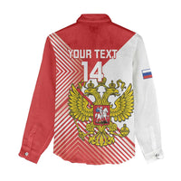 Custom Russia Volleyball Women Casual Shirt Reds Caesar Land Dynamic Style