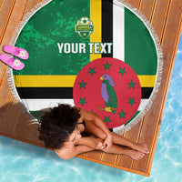 Custom Dominica Football Beach Blanket 2025 Go Dominik