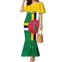 Custom Dominica Football Family Matching Mermaid Dress and Hawaiian Shirt 2025 Go Dominik