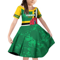 Custom Dominica Football Family Matching Off Shoulder Short Dress and Hawaiian Shirt 2025 Go Dominik