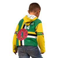 Custom Dominica Football Kid Hoodie 2025 Go Dominik